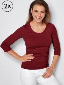 7days 3/4-Ar-hirt EBRO td. 2er-Pack-Damen Multipacks|Langarmshirts