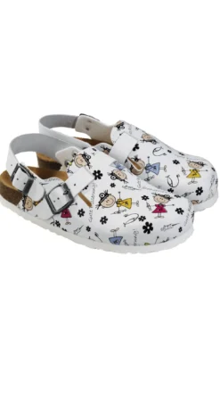 7days Clog mit "Gute Besserung"-Print-Damen Clogs