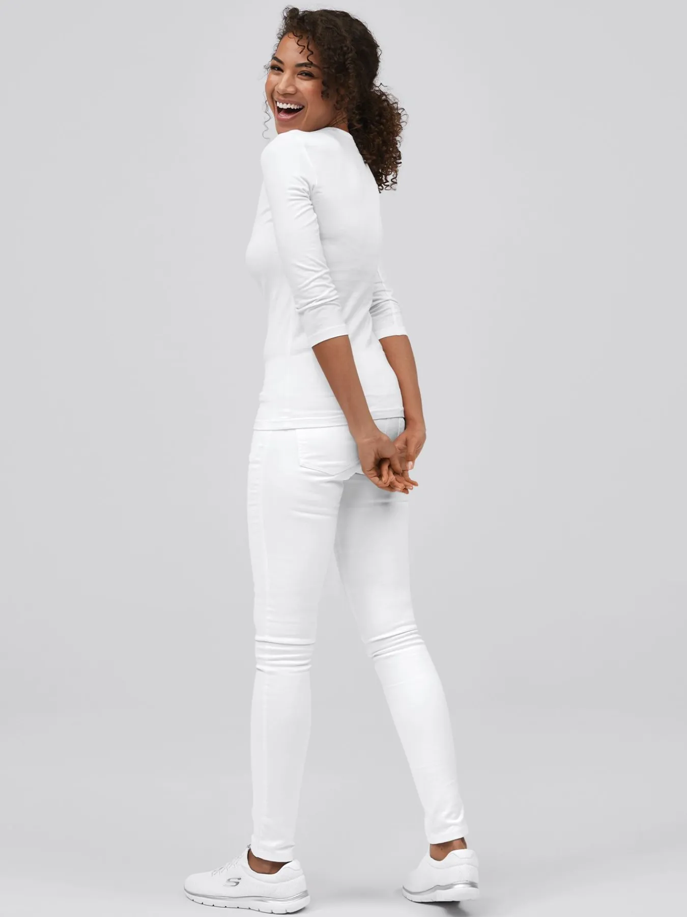 7days Daen ¾-Ar-hirt PAU 3er-Pack-Damen Multipacks|Langarmshirts