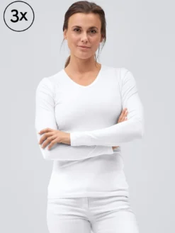 7days Damen Langarmshirt OSLO 3er-Pack-Damen Multipacks|Langarmshirts