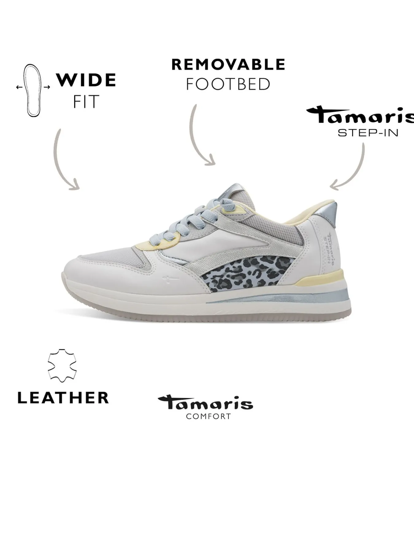 7days Damenschuh TAMARIS COMFORT Wide Fit-Damen Sneaker
