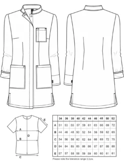 7days Kurzmantel mit Farbdetails ATESSA-Damen Kittel & Mäntel