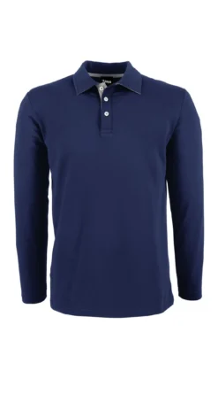 7days Langarmshirt ALGIER mit Kragen, Single Jersey-Herren Poloshirts|Langarmshirts