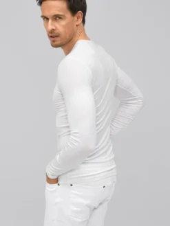 7days Langarmshirt Lyocell-Herren Langarmshirts