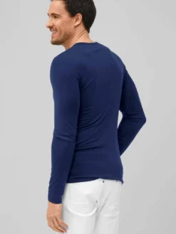 7days Langarmshirt Lyocell-Herren Langarmshirts