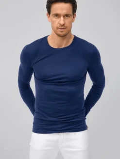 7days Langarmshirt Lyocell-Herren Langarmshirts