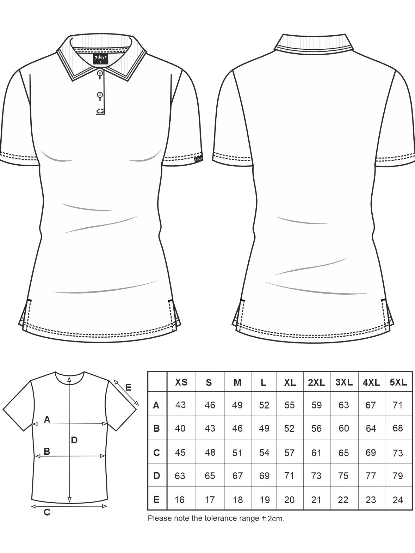 7days Poohirt ENDE, Piqué-Damen Poloshirts