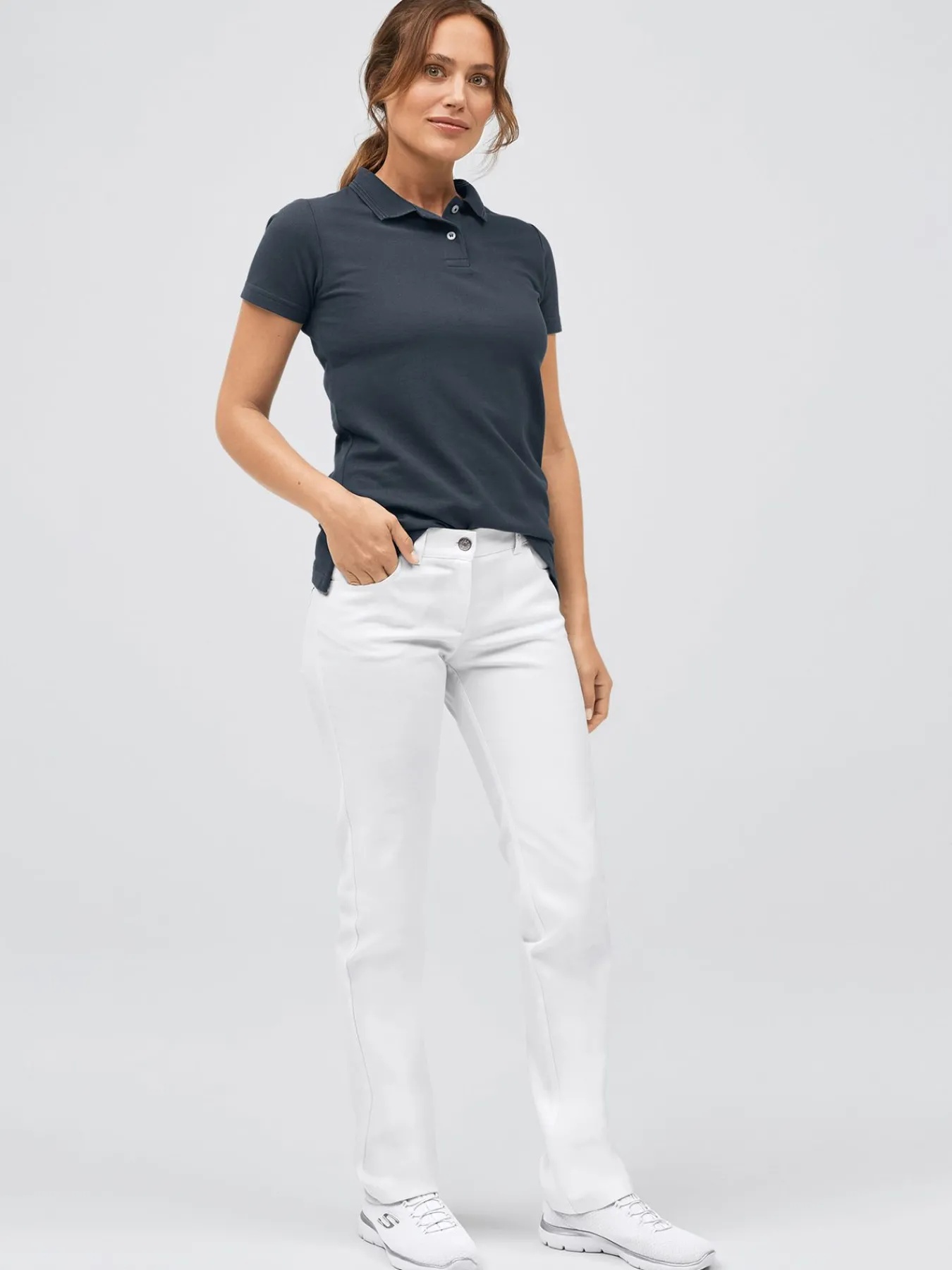 7days Poohirt ENDE, Piqué-Damen Poloshirts