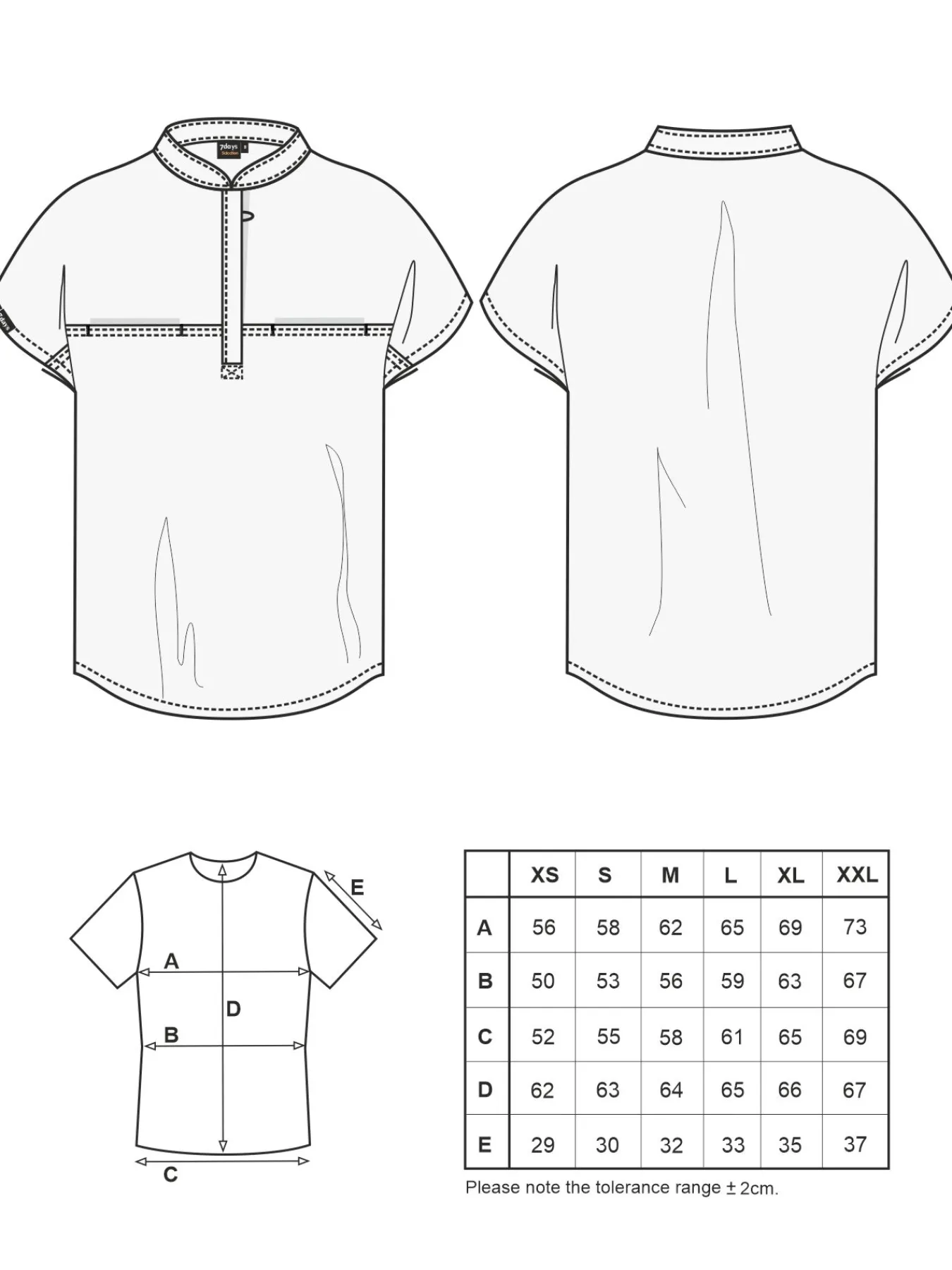 7days tretchkaack ONDON yoce (TENCE™)-Damen Schlupfkasacks