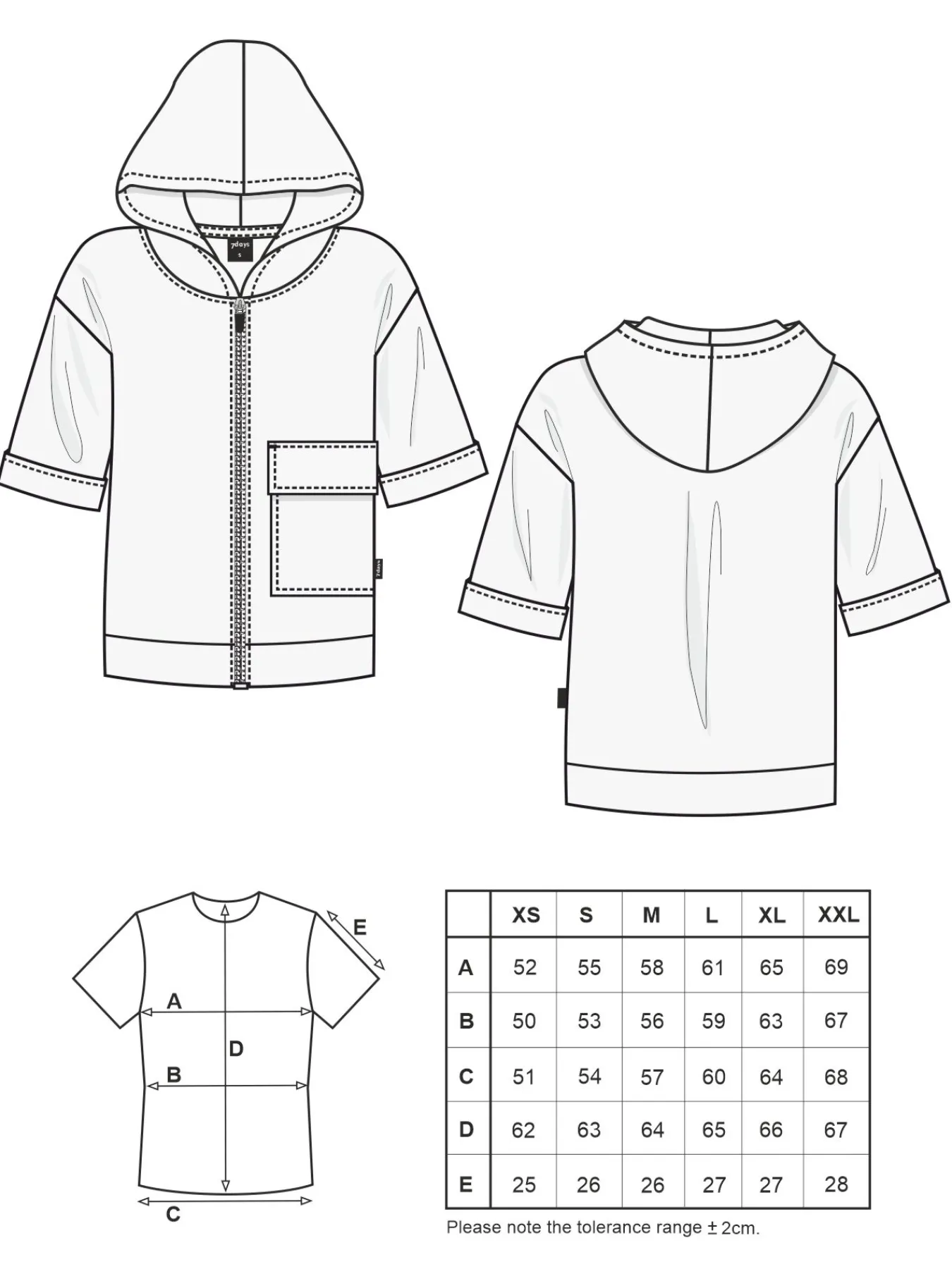 7days weatjacke BRUE-Damen Sweatjacken